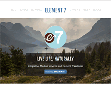 Tablet Screenshot of element7wellness.com